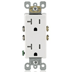 Leviton T5825 Ultrasonic Decora Tamper Resistant Duplex Receptacle
