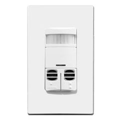 Leviton OSSMD-GDW Dual Relay, No-Neutral, Multi-Technology Wall Switch Occupancy Sensor