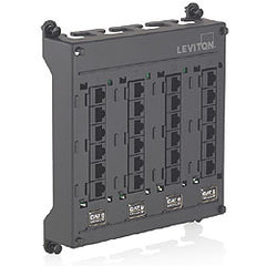 Leviton 476TM-524 Twist and Mount Patch Panel with 24 CAT 5e Ports