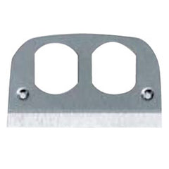 Hubbell SS309D Fire-Rated Poke-Through and Above-Floor Service Fittings - Duplex Receptacle Stainless Steel Face Plate