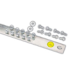 Panduit® RGRB19Y Tin-plated 19" Length Grounding Busbar