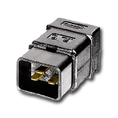 Hubbell H320P 20/16A, 250V AC IEC Straight Blade Male Plug