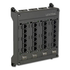 Leviton 476TM-512 Twist and Mount Patch Panel with 12 CAT 5e Ports