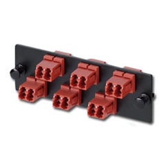 Panduit® FAP6WABLDLCZ Keyed LC Opticom Fiber Adapter Panel with 6 Duplex Adapters