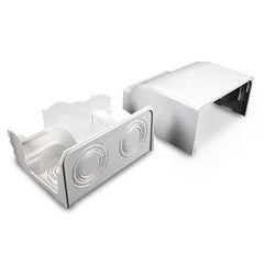 Legrand - Wiremold 5410DFO 5400 Series Nonmetallic Raceway™ Fittings Bend Radius Divided Entrance End Fitting