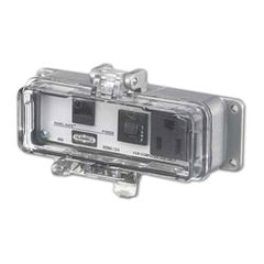 Hubbell P155EB Panel-Safe 15A 125V Power, Cat 5e Ethernet Access, and 3A Circuit Breaker