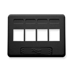 ICC IC107FT4 4-Port TIA Furniture Faceplate