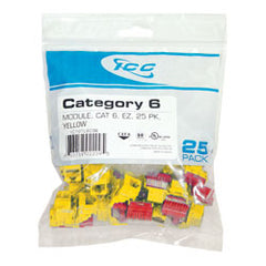 ICC IC107L6C Cat 6, EZ Modular Connector (Package of 25)