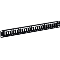 ICC IC107BP241 Flush Mount High Density Blank Patch Panel - 24 Port / 1 RMS