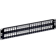 ICC IC107BP482 Flush Mount High Density Blank Patch Panel - 48 Port / 2 RMS