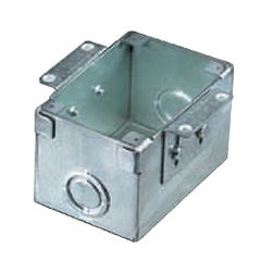 Hubbell B2481 Rectangular Single Gang Stamped Steel Box for Wooden Floors