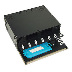 ICC ICFOR444BK 4-Panel, 4-Splice Tray Fiber Optic Rack Mount Enclosure