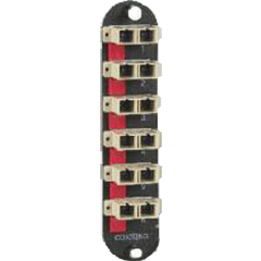 Corning CCH-CP12-G7 12 Fiber CCH Panel with 6 SC Duplex Adapters, Standard 50um Multimode