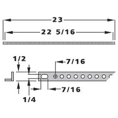 Allen Tel GB67A Mounting Bar for Equipment Rack