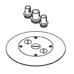 Legrand - Wiremold RC7CFFTC RC7AFFTC Series Finish Flange and Conduit Adapter Assembly