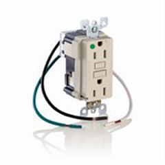 Leviton M7599-HG0 Lev-Lok SmartLockPRO 15 Amp Hospital Grade GFCI Receptacle