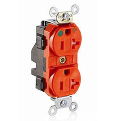 Leviton MT830-IG Lev-Lok Heavy Duty Modular 20 Amp Duplex Straight Blade Hospital Grade Receptacle