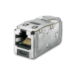 Panduit® CJS5E88TGY Mini-Com TX5e Shielded Jack Module