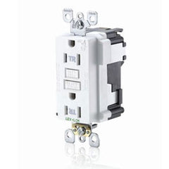 Leviton MT759 Lev-Lok SmartLockPRO 15 Amp Commercial Grade Tamper Resistant GFCI Receptacle