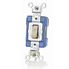 Leviton M1201 Lev-Lok 15 Amp 120/277 Volt Extra Heavy Duty Modular Industrial Grade Single-Pole AC Toggle Switches
