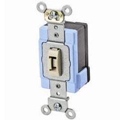 Leviton M1221-L Lev-Lok 20 Amp 120/277 Volt Extra Heavy Duty Specification Grade Tamper-Resistant Key Self Grounding AC Toggle Switch