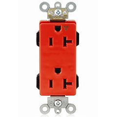 Leviton M1636-IGI Lev-Lok Decora 20 Amp Industrial Grade Modular Duplex Receptacle
