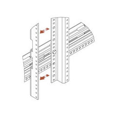 Middle Atlantic PROWMRK-ZRA Z-Rail Adapter for WMRK Series Server Rack (Package of 2)
