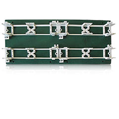 Allen Tel GB183A2M Half Modular Green Metal Backboard