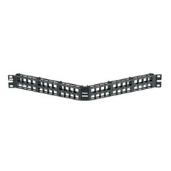 Panduit® NKPPA48HDY NetKey 48-Port, High Density Flush Mount Angled Modular Patch Panel