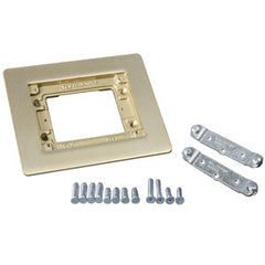 Legrand - Wiremold 817B One Gang Brass Combination Carpet and Tile Flange