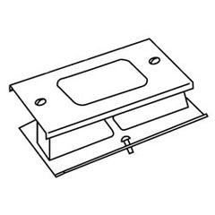 Legrand - Wiremold G3048R 3000® Series Rectangular Receptacle Cover