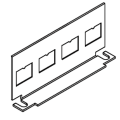 Legrand - Wiremold CILT-4TKO RFB4 Series 4 RJ Knockout Communication Bracket