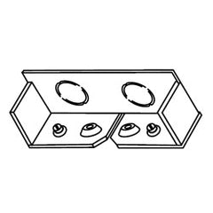 Legrand - Wiremold S4010B2 S4000® Series Blank End Fitting with Two Knockouts