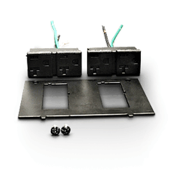 Legrand - Wiremold KA700 Replacement Dual 20A Gasketed Receptacles and Mounting Plate