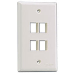 Panduit® NK1FNWH NetKey Single Gang Flush Mount Vertical Faceplate