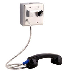 Ceeco SSP-350-X-128 Double Gang Stainless Steel Prison Visitation Telephone