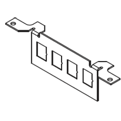 Legrand - Wiremold DTB-2-4TKO Communication Bracket for RFB4 Series
