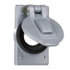 Hubbell HBL7425WOA Single Receptacle 1.39" Weatherproof Cover