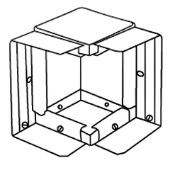 Legrand - Wiremold V6017TX 6000 Series Combination Internal/External 90° Elbow