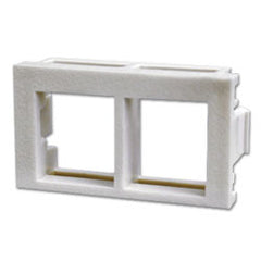 Panduit® NKHF2MBL-X NetKey 2-Port, 1/3 Flat Modular Insert (Pkg of 10)