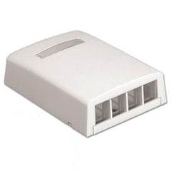 Panduit® NK4BXAW-AY NetKey 4-Port Surface Mount Box