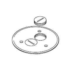 Legrand - Wiremold 895SP Brass or Brushed Aluminum Duplex Lug Cover Plate