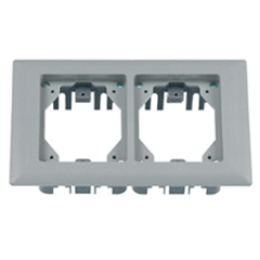 Hubbell PFBRFGY2 2 Gang Non-Metallic Carpet Flange