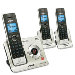 Vtech LS6425-3 Expandable DECT 6.0 Cordless Answering System with Voice Announce Caller ID and 3 Handsets