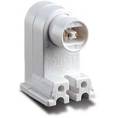 Leviton 13464-W Fluorescent High Output Pedestal Base Lampholder with Plunger End