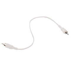 Legrand - On-Q CM1018 1' White RCA to Patch Cable for Audio