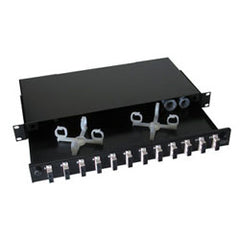 Hubbell FEUR12SCM OPITchannel Fiber Interconnection Shelf (Loaded)