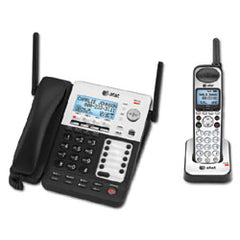 AT&T ATT-SB67138 SynJ 4-Line Corded/Cordless Small Business System with Extendable Range and Push-to-Talk Intercom