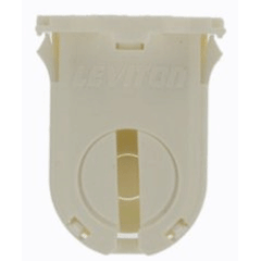 Leviton 13661-SNP T8/T12 Fluorescent Lampholder with No Post Mounted