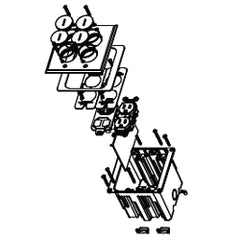 Legrand - Wiremold WMFB2DRKS4B WMFB Series™ Dual-Gang Floor Box Assembly